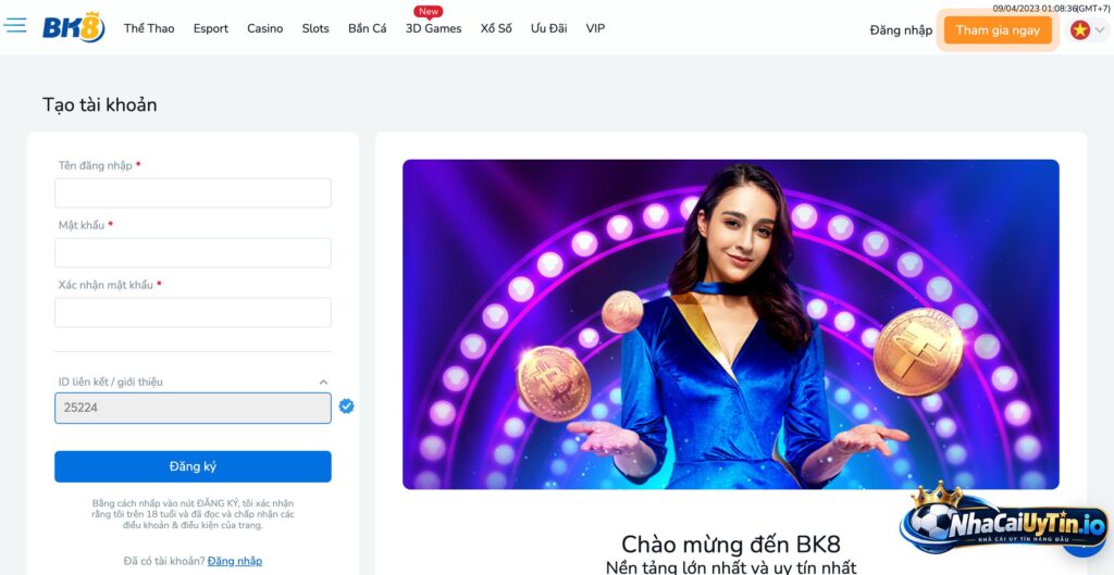 BK8 xây dựng danh mục giải trí gồm nhiều loại