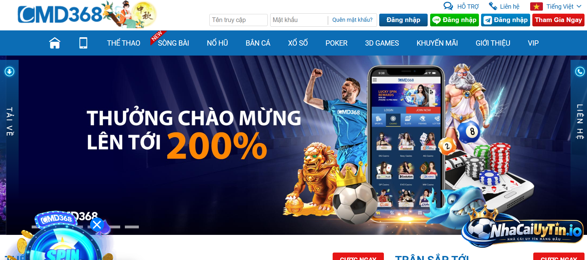 Giới thiệu tổng quan về nhà cái cá cược CMD368 