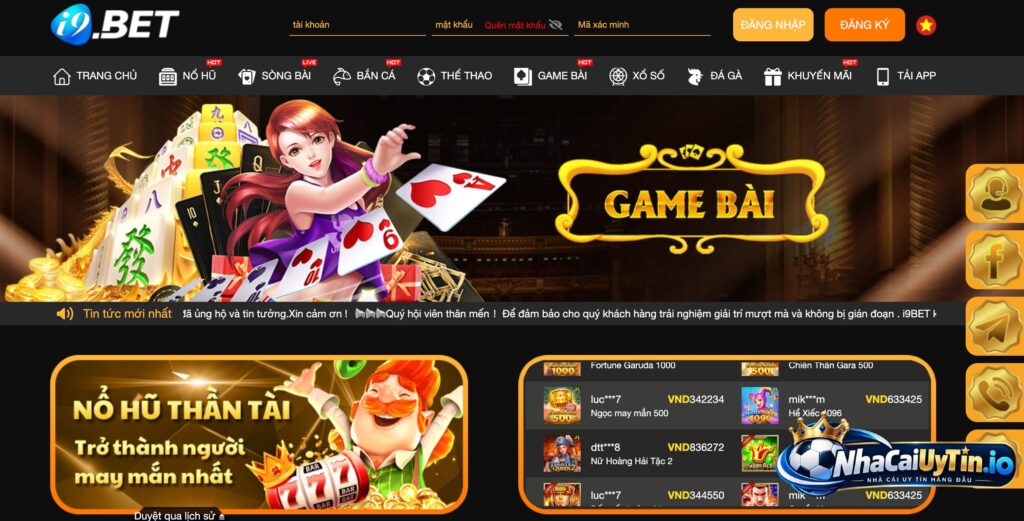 i9bet có nhiều trò chơi với chủ đề khác nhau