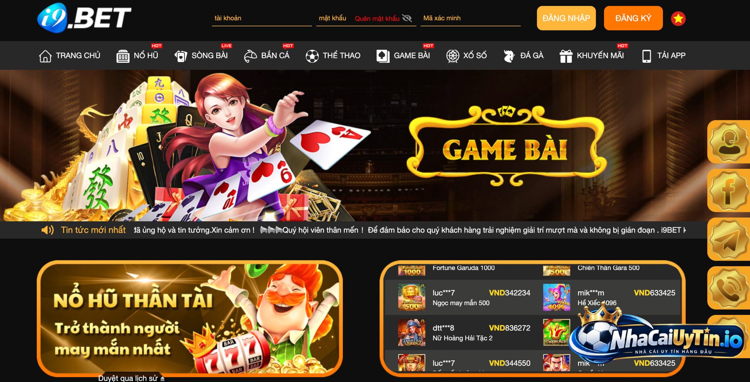 i9bet có nhiều trò chơi với chủ đề khác nhau