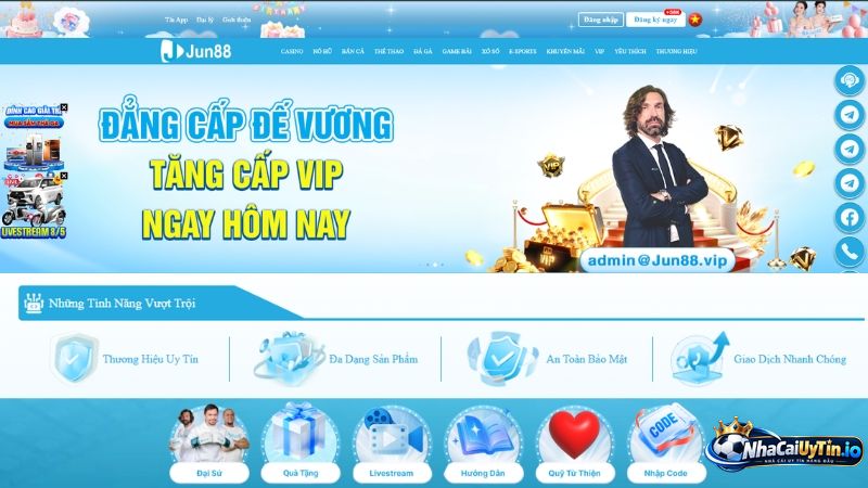 Jun88 là nhà cái uy tín tại châu Á