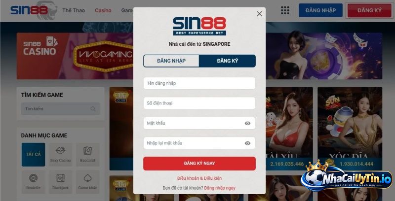 Những người trên 18 tuổi mới được phép thiết lập nick cược mới