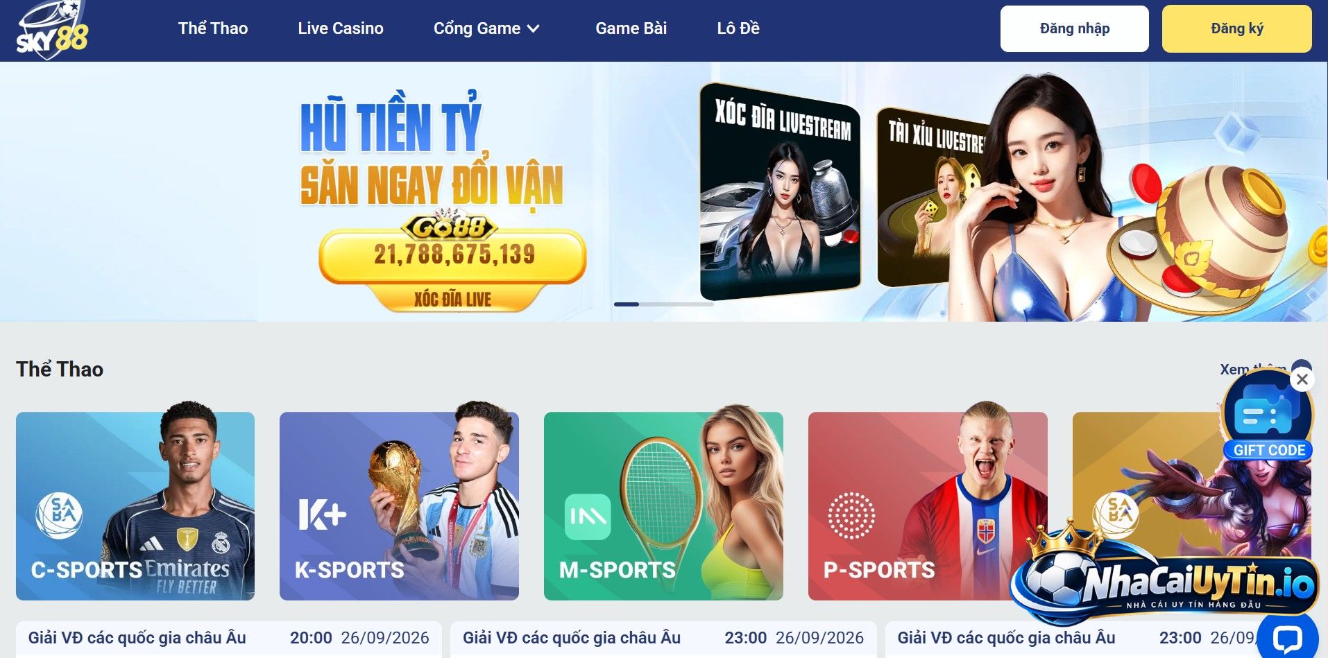 Giới thiệu tổng quan về nhà cái Sky88 