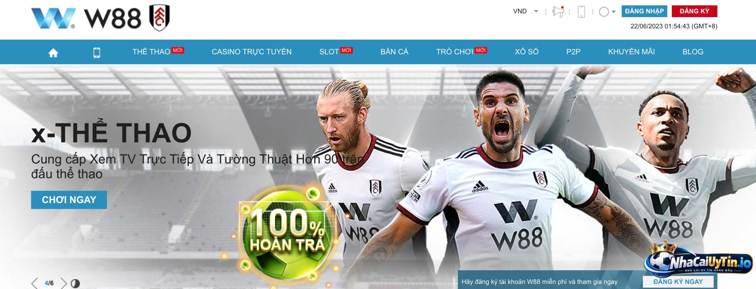 W88 là thương hiệu cá cược online có tên tuổi
