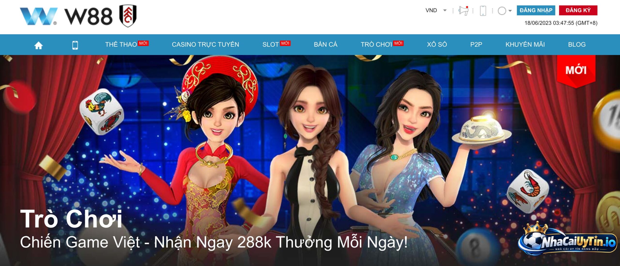Đặc điểm đáng chú ý của W88 là danh mục giải trí