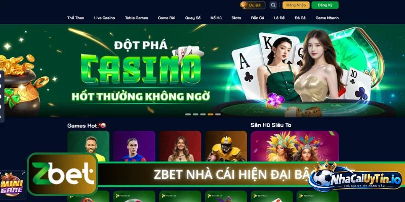 Nhiều lựa chọn giải trí khi đến với Zbet